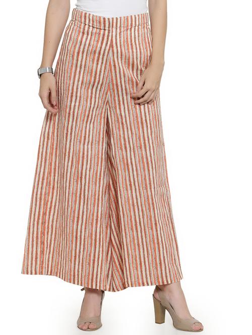 high rise striped palazzo - 16641482 - Standard Image - 1