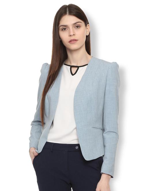 pocket slit solid blazer - 16642400 - Standard Image - 1
