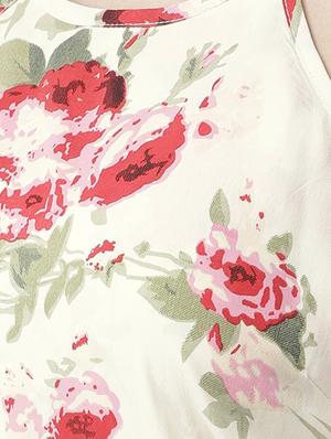 halter neck floral a-line dress - 16642817 - Standard Image - 4