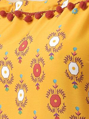 pom pom detail pleated a-line dress - 16642820 - Standard Image - 4