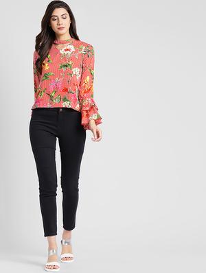 bell sleeved striped top - 16642828 - Standard Image - 4