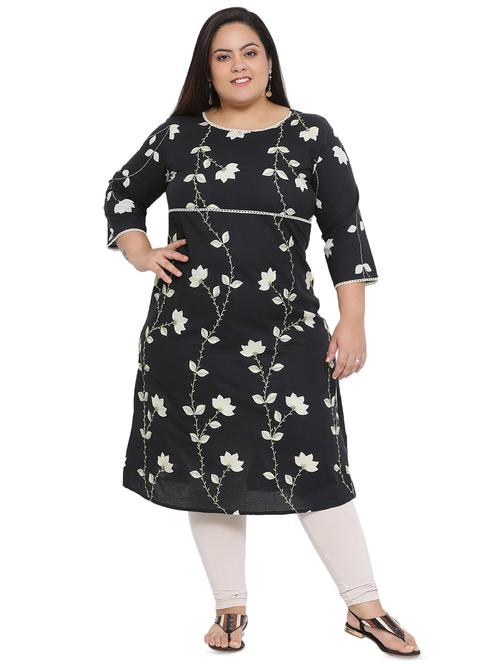 floral printed a-line kurta - 16642936 - Standard Image - 1