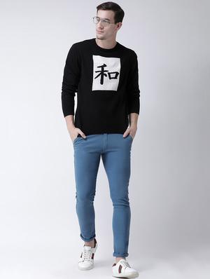 black chest print pullover - 16643025 - Standard Image - 4