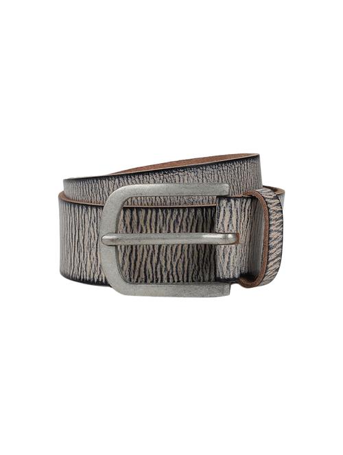 grey leather belt - 16643062 - Standard Image - 1