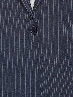 lapel neck striped blazer - 16643070 - Standard Image - 4