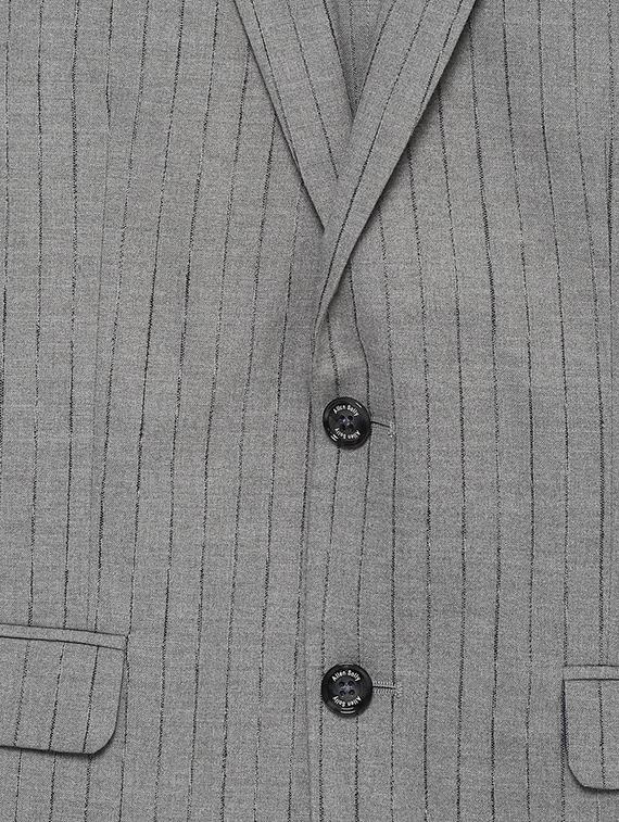grey striped casual blazer - 16643071 - Zoom Image - 4
