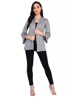 grey solid shrug - 16643368 - Standard Image - 4