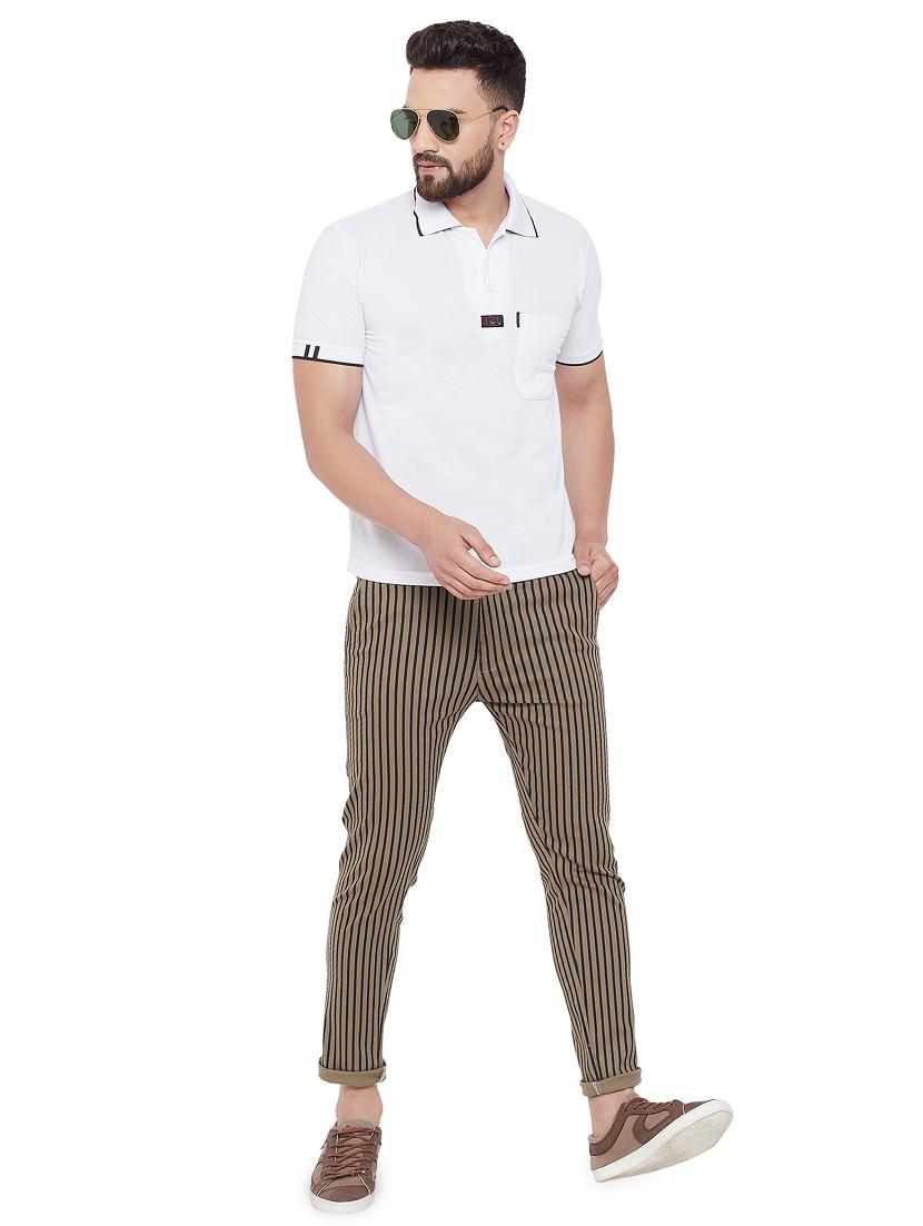 brown striped chinos - 16643836 - Zoom Image - 4