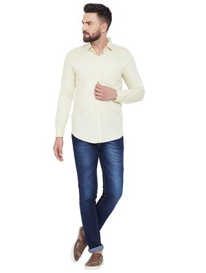 yellow solid casual shirt - 16643974 - Standard Image - 4