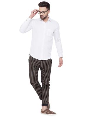 white solid casual shirt - 16643978 - Standard Image - 4