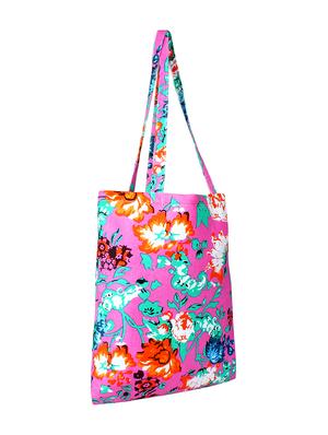 pink canvas printed shopping bag - 16644294 - Standard Image - 4
