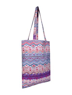 purple canvas printed shopping bag - 16644304 - Standard Image - 4