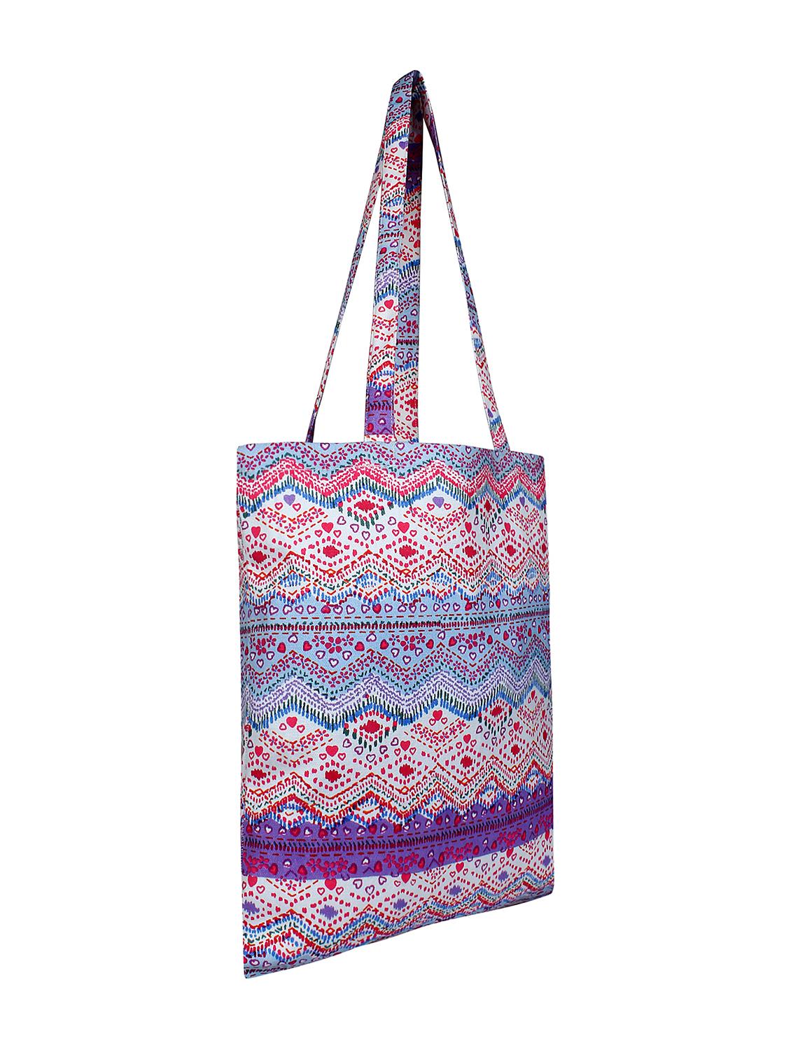 purple canvas printed shopping bag - 16644304 - Zoom Image - 4