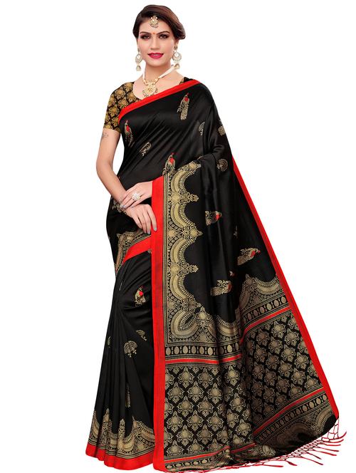 self-design banarasi saree with blouse - 16644660 - Standard Image - 1