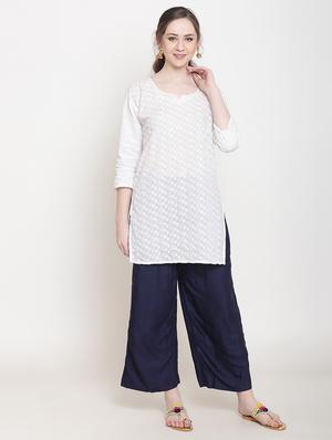 solid straight palazzo - 16645030 - Standard Image - 4