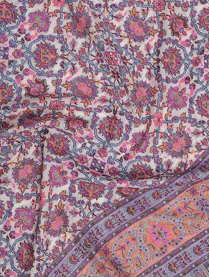 floral wool shawl - 16645171 - Standard Image - 4