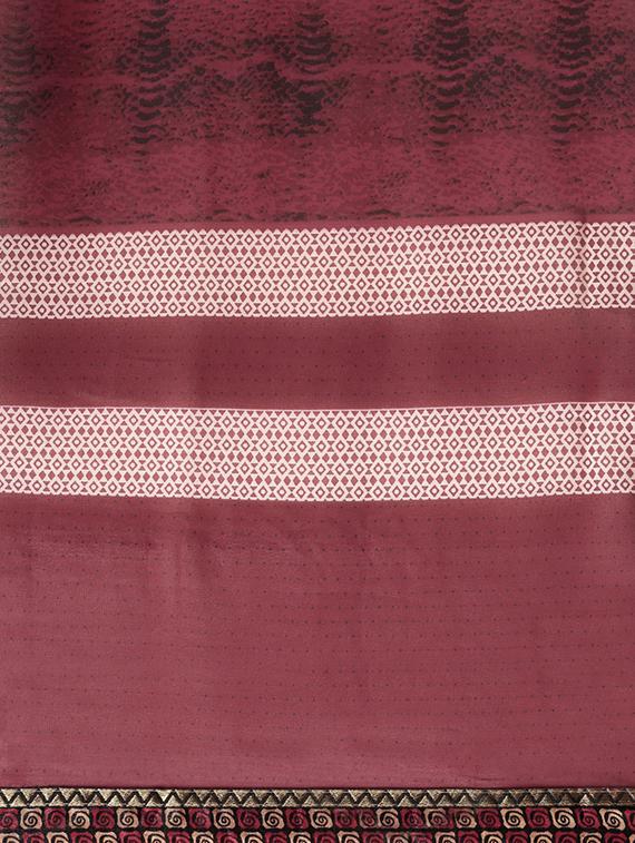 shibori printed saree with blouse - 16645614 - Zoom Image - 4