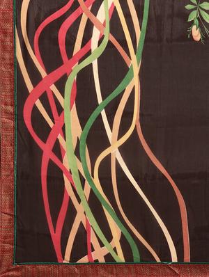 floral printed saree with blouse - 16645623 - Standard Image - 4