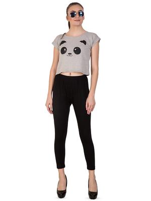 black solid churidar - 16646223 - Standard Image - 4