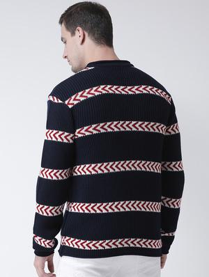 navy blue striped pullover - 16646603 - Standard Image - 4