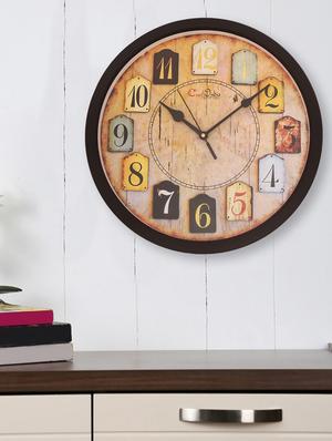 designer round analog wall clock - 16647453 - Standard Image - 4