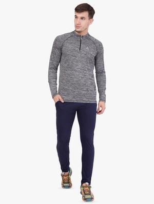 navy blue side striped full length track pant - 16648499 - Standard Image - 4