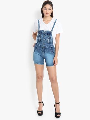 stone washed denim dungaree - 16649363 - Standard Image - 4