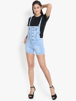 stone washed denim dungaree - 16649370 - Standard Image - 4