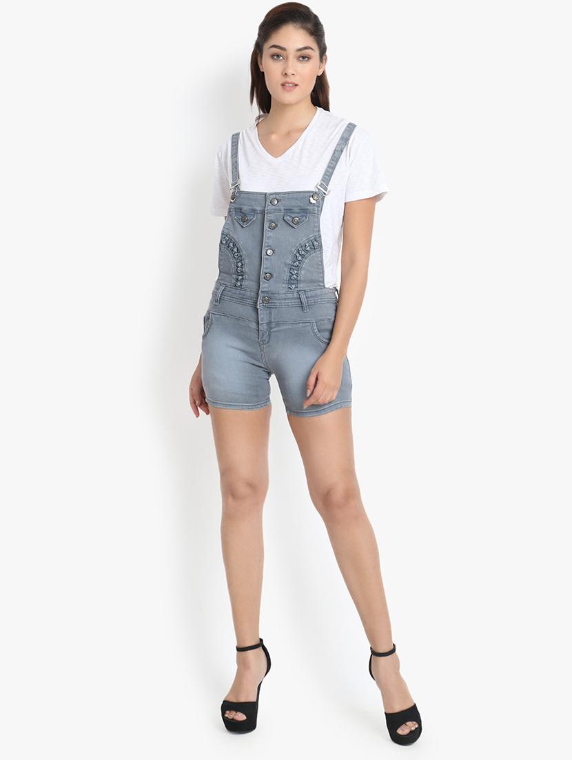 stone washed denim dungaree - 16649372 - Zoom Image - 4