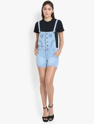 stone washed denim dungaree - 16649373 - Standard Image - 4
