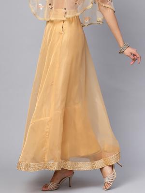 solid flared skirt - 16650185 - Standard Image - 4