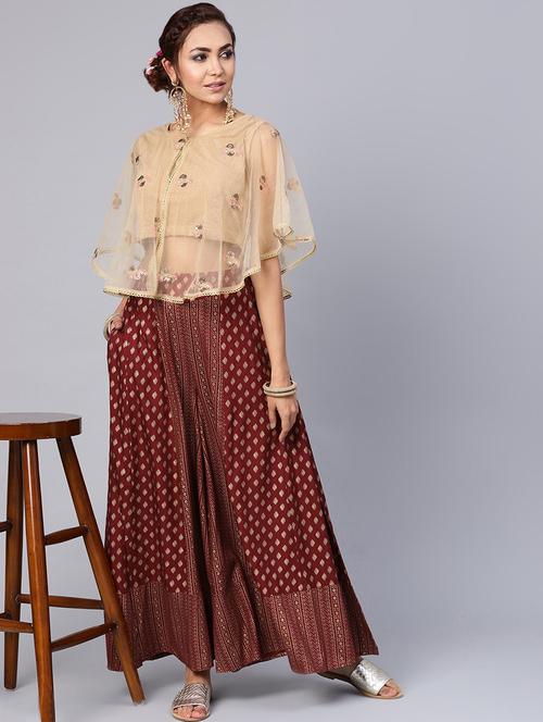 sequined embroidered blouse - 16650190 - Standard Image - 1