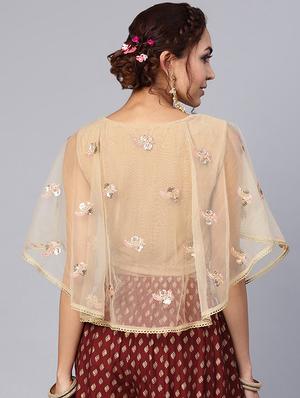 sequined embroidered blouse - 16650190 - Standard Image - 4