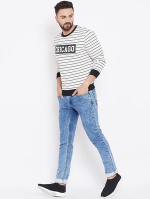 white chest print sweatshirt - 16650260 - Standard Image - 4