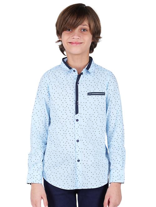 blue cotton shirt - 16650651 - Standard Image - 1