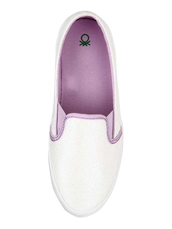 white leather slip on casual shoes - 16651448 - Zoom Image - 4