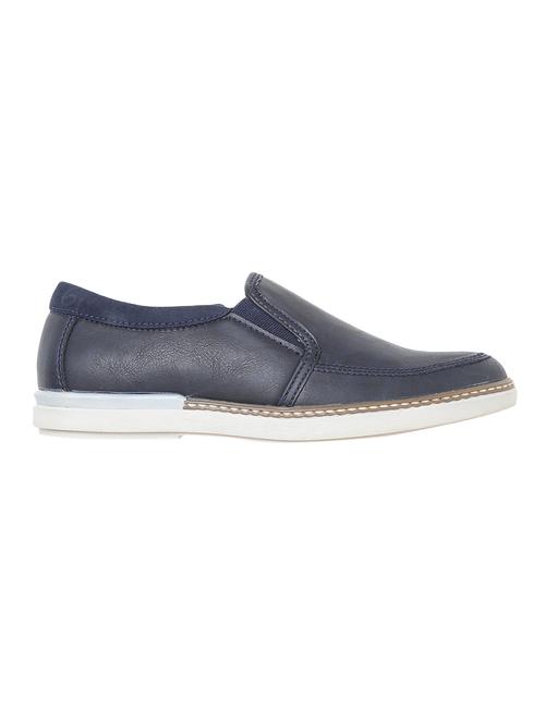blue leatherette slipons - 16653919 - Very Small Image - 1