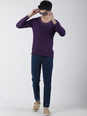 purple solid t-shirt - 16654607 - Standard Image - 4