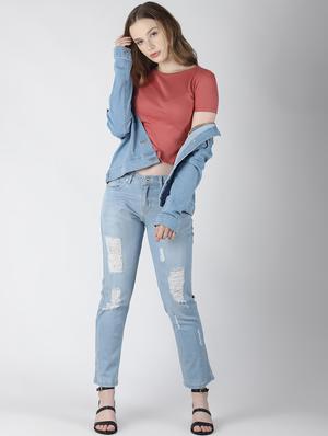 round neck solid crop tee - 16654614 - Standard Image - 4