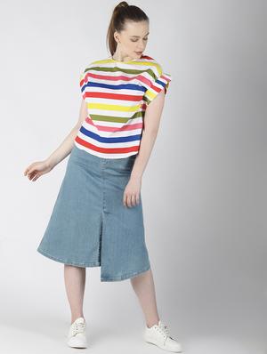 crew neck striped top - 16654616 - Standard Image - 4