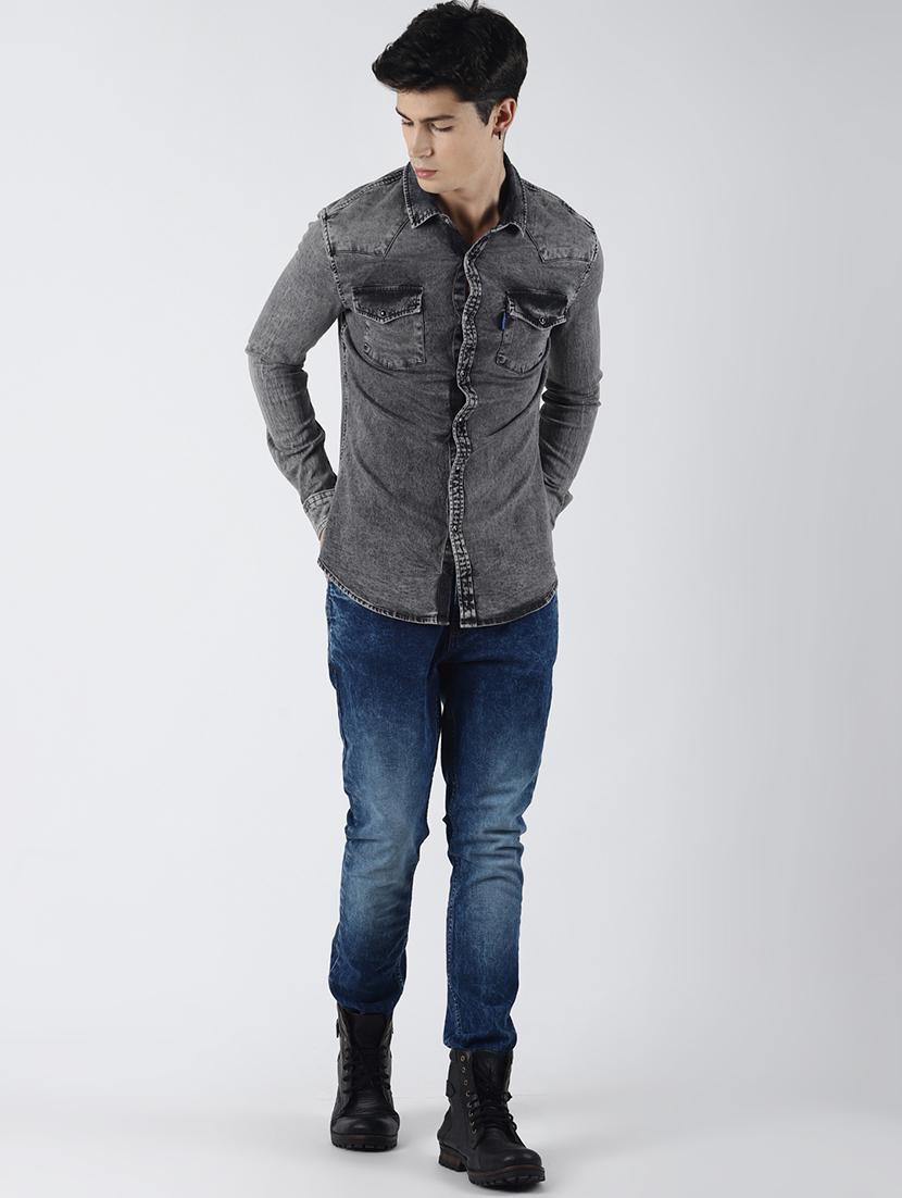 grey faded casual shirt - 16655746 - Zoom Image - 4