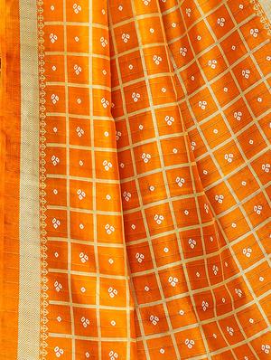 bandhani bhagalpuri saree with blouse - 16655944 - Standard Image - 4