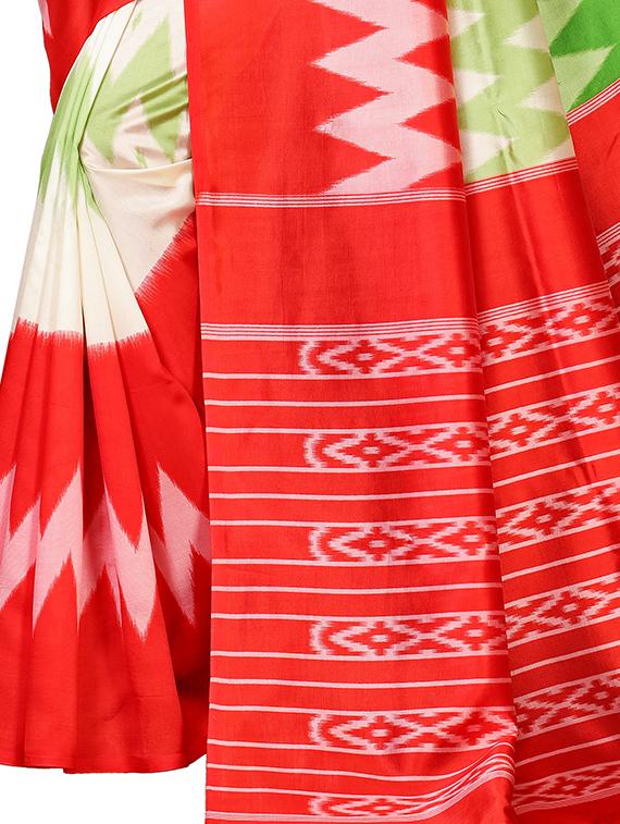 chevron bhagalpuri saree with blouse - 16655979 - Zoom Image - 4