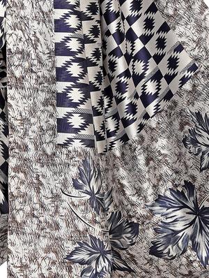 geometric bhagalpuri saree with blouse - 16655994 - Standard Image - 4