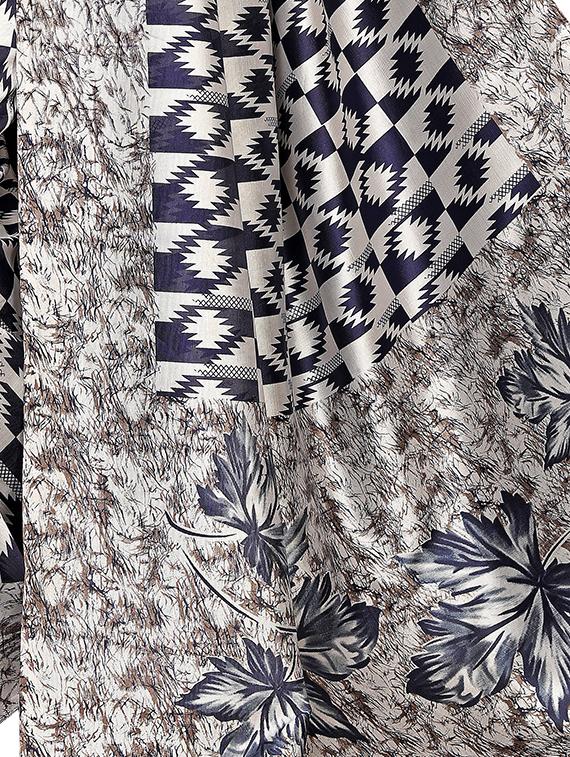 geometric bhagalpuri saree with blouse - 16655994 - Zoom Image - 4