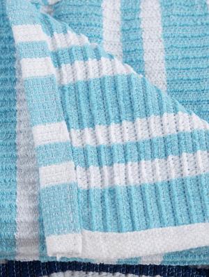 cotton stripe kitchen and hand towel set of 4 - 16656060 - Standard Image - 4