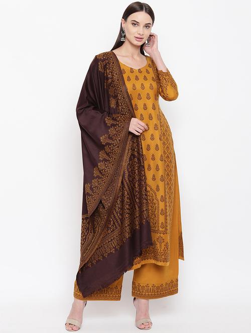 block print unstitched suit - 16656649 - Standard Image - 1