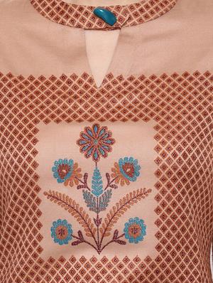 printed woolen kurta - 16656719 - Standard Image - 4