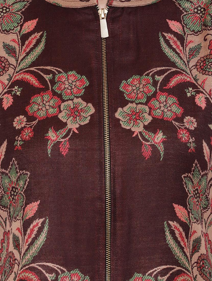 floral woolen kurta - 16656721 - Zoom Image - 4