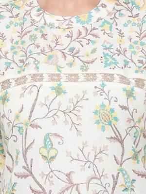 printed woolen kurta - 16656722 - Standard Image - 4